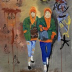 LADIES OF MOTT STREET, oil on canvas, 16x12 inches, 40x30 cm.jpg
